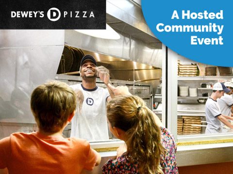 deweys pizza school event