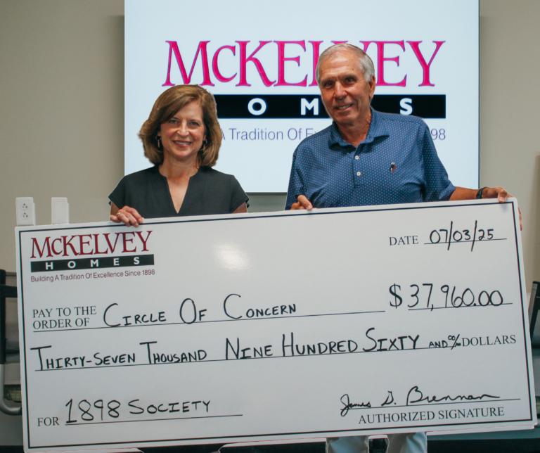 McKelvey Homes Raises Nearly $38,000 for Circle!